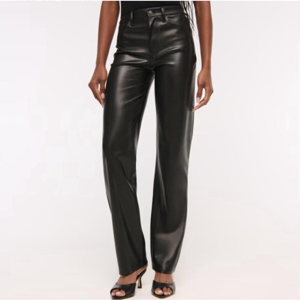 Abercrombie & Fitch Black Wide Leg Pants